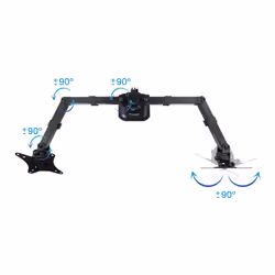 TooQ DB1802TN-B support d'écran plat pour bureau 27" Noir