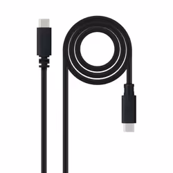 Nanocable 10.01.2301-L150, 1,5 m, USB C, USB C, USB 2.0, 480 Mbit/s, Noir