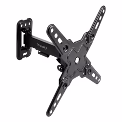 TooQ LP1343TN-B, 75 x 75 mm, 200 x 200 mm, -15 - 5°, -60 - 60°, Acier, Noir