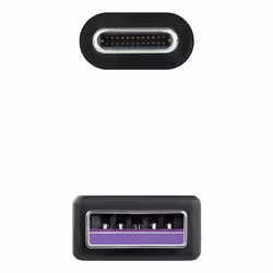 Nanocable 10.01.2101-L150 câble USB USB 2.0 1,5 m USB C USB A Noir