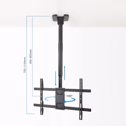 TooQ LPCE1186TSLI-B support pour téléviseur 2,18 m (86") Noir - Vue supplémentaire 4