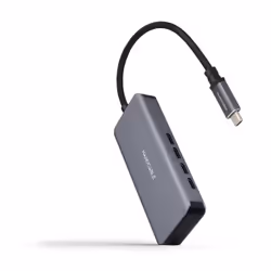 Nanocable 10.16.4504, USB 3.2 Gen 1 (3.1 Gen 1) Type-C, USB 3.2 Gen 1 (3.1 Gen 1) Type-C, 5000 Mbit/s, Gris, Aluminium, 0,1 m