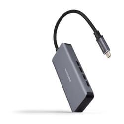 Nanocable 10.16.4504 hub & concentrateur USB 3.2 Gen 1 (3.1 Gen 1) Type-C 5000 Mbit/s Gris