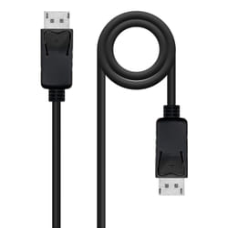 Nanocable 10.15.2700 câble DisplayPort 0,5 m Noir
