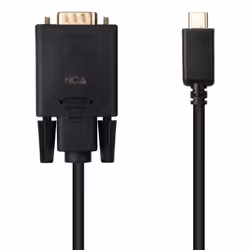 Nanocable 10.15.5202 câble vidéo et adaptateur 1,8 m USB Type-C VGA (D-Sub) Noir