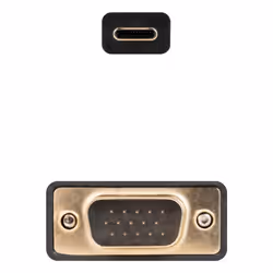 Nanocable 10.15.5202 câble vidéo et adaptateur 1,8 m USB Type-C VGA (D-Sub) Noir