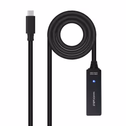 Nanocable 10.01.1311, 5 m, USB C, USB C, USB 3.2 Gen 1 (3.1 Gen 1), 5 Gbit/s, Noir