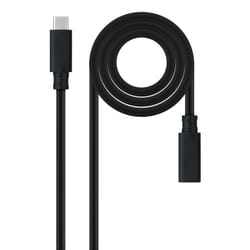 Nanocable 10.01.4501 câble USB USB 3.2 Gen 2x2 1 m USB C Noir