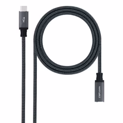 Nanocable 10.01.4501-L150-COMB, 1,5 m, USB C, USB C, USB 3.2 Gen 2x2, 20 Gbit/s, Noir