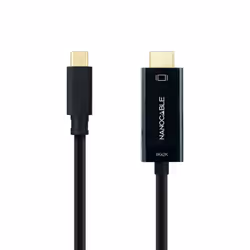 Nanocable 10.15.5135 câble vidéo et adaptateur 5 m USB Type-C HDMI Noir