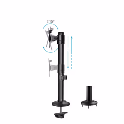 TooQ DB1131TN-B support d'écran plat pour bureau 81,3 cm (32") Noir - Vue supplémentaire 2