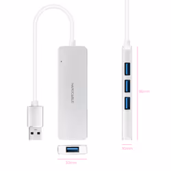 Nanocable 10.16.4602 station d'accueil Avec fil USB 3.2 Gen 1 (3.1 Gen 1) Type-A Argent - Vue supplémentaire 2