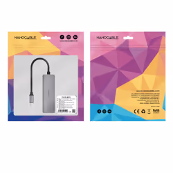 Nanocable 10.16.4603 station d'accueil Avec fil USB 3.2 Gen 1 (3.1 Gen 1) Type-C Gris - Vue supplémentaire 5