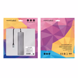 Nanocable 10.16.4608 station d'accueil Avec fil USB 3.2 Gen 1 (3.1 Gen 1) Type-C Gris - Vue supplémentaire 5