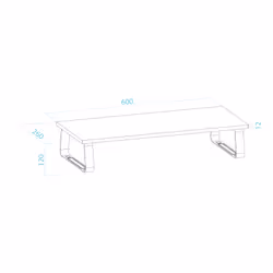 TooQ Support Elevateur Polyvalent Pour Moniteur / Ordinateur Portable - Vue supplémentaire 6