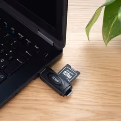 TooQ TQR-3002B lecteur de carte mémoire USB 3.2 Gen 1 (3.1 Gen 1) Type-A Noir - Vue supplémentaire 4
