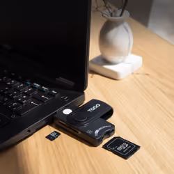 TooQ TQR-3012B lecteur de cartes à puce USB 2.0 Noir - Vue supplémentaire 5