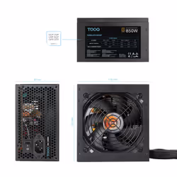 TooQ TQHELIOS-850SP unité d'alimentation d'énergie 850 W 24-pin ATX ATX Noir - Vue supplémentaire 4