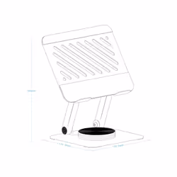 TooQ PH-NARVI-G Pièce de rechange et accessoire pour tablette Support pour tablette - Vue supplémentaire 3