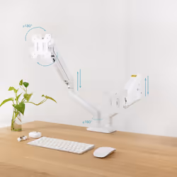 TooQ DB1434TNR-W support d'écran plat pour bureau 86,4 cm (34") Blanc - Vue supplémentaire 3