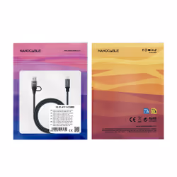 Nanocable Câble USB 3.2 Gen2X2 20Gbps 5A/100W, USB-C+USB-A/M vers USB-C/M, 3m - Vue supplémentaire 5