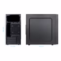 TooQ Micro-Tour Micro ATX / Mini-ITX, Noir - Vue supplémentaire 2