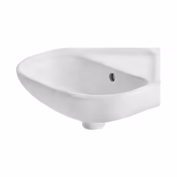 Lave-mains angle 45cm ROCA POLO - Blanc Lave-mains d'angle ROCA POLO. Pose de la robinetterie: percé un trou, 2 trous pré-per ...