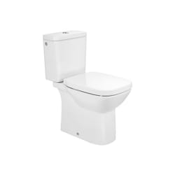 Pack wc Debba square cuvette Rimless évacuation duale, réservoir et abattant frein de chute déclipsable - Roca