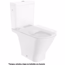 La cuvette sans rebord à double sortie pour toilettes à réservoir bas de la collection THE GAP de ROCA est le modèle idéal po ...