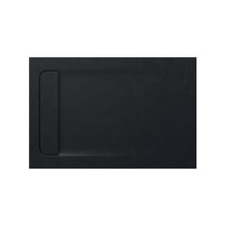 Receveur de douche extra plat en Stonex® Aquos - 1000 x 700 mm - Noir