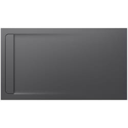 Receveur de douche extra plat en Stonex® Aquos - 1600x1000mm - Gris Ardoise