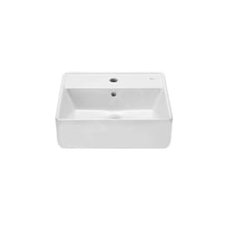 The Gap - Vasque 420x390 mm, avec trop-plein, trou pour robinetterie, blanc A3270MM000 - Roca
