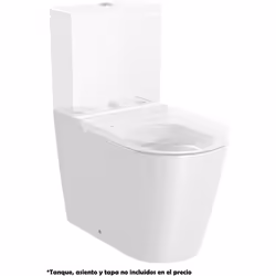La cuvette sans rebord avec double sortie pour le WC à réservoir bas ROUND appartient à la collection INSPIRA de ROCA . Elle  ...
