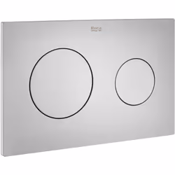 La plaque de chasse d'eau à double poussoir PL10 DUAL est dotée de deux boutons-poussoirs qui permettent d'économiser de l'ea ...
