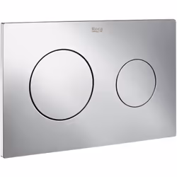 La plaque de chasse d'eau à double poussoir PL10 DUAL est dotée de deux boutons-poussoirs qui permettent d'économiser de l'ea ...