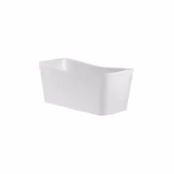 Présentation Baignoire MAUI SQUARE en Stonex avec vidage et siphon 1550 x 700 mm 282 Litres En résine Roca