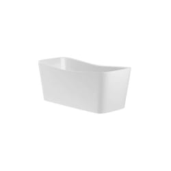 Roca - Baignoire maui square en Stonex avec vidage et siphon - 1550 x 700 mm - 282 Litres - En résine