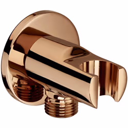 Complément idéal pour votre douche : Coude mural 1/2" et support douchette d'arrivée d'eau pour raccordement flexible de douc ...