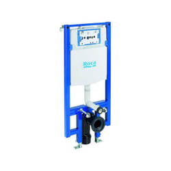 Duplo wc one compact. Rack avec réservoir de chasse compact encastré avec double chasse pour wc suspendu Roca