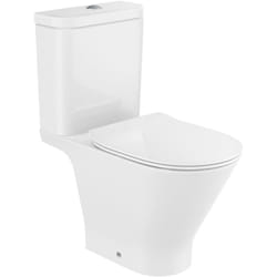 Pack wc the gap Round, sortie duale, cuvette sans bride et abattant double slim frein de chute déclipsable - Roca