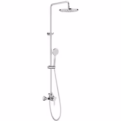Columna de ducha monomando con altura regulable de 855 a 1230 mm. para ducha de la serie L20 de Roca Sanitarios . Acabado: Cr ...