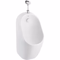 L'urinoir en porcelaine sans rebord avec alimentation par le haut appartient à la collection PROTON de ROCA et est conçu pour ...