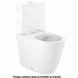 Le WC mural compact Rimless à réservoir bas fait partie de la collection ONA de ROCA. Avec un système de chasse d'eau, une fo ...