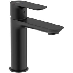 ROCA Mitigeur lavabo CALA taille S, ouverture eau froide (économie d'eau) sans vidage - Noir mat