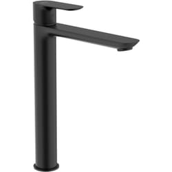 Roca - Mitigeur lavabo cala taille xl, ouverture eau froide (économie d'eau) sans vidage - Noir mat