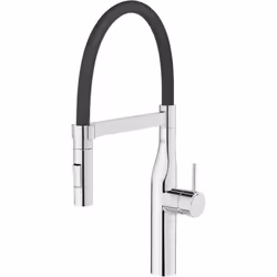 Le robinet de cuisine monocommande à bec orientable en PVC PRO appartient à la collection GLERA de ROCA. Avec une finition ch ...
