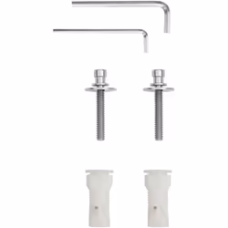 [Pour sièges de wc Roca Dama] Ce kit de fixation est spécialement conçu pour les sièges de wc coussinnés de la gamme Dama de  ...