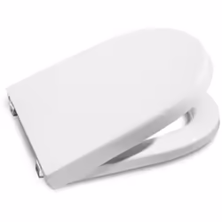 L' abattant et le couvercle des toilettes ATLANTA de la collection ROCA sont dotés de charnières en acier inoxydable. Cette p ...