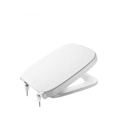 Roca - Abattant wc nf thermodur debba square frein chute - Blanc