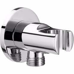 Complément idéal pour votre douche : Coude mural 1/2" et support douchette d'arrivée d'eau pour raccordement flexible de douc ...